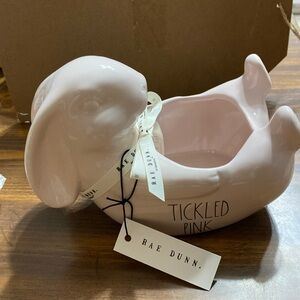 Rae Dunn pink rabbit